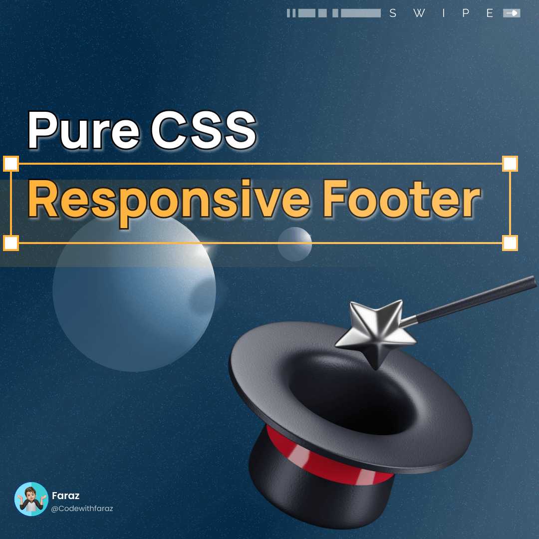 Pure CSS Responsive Footer